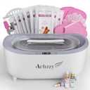 Achzzy Paraffin Wax Machine for Hands and Feet, 5000ml Professional Wax Warmer with Temperature Control, Smart Heating, Stainless Steel Inner Pot, Moisturizing Hot Wax Bath with Unscented Refills (Grey)
