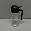 TrendPlain 16oz/470ml Glass Olive Oil Sprayer for Cooking  2 in 1 Olive Oil Dispenser Bottle for Kitchen Gadgets and Air Fryer Accessories, Salad, BBQ - Black