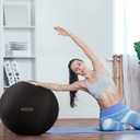 Fitvids Exercise Ball for Fitness, Yoga, Pilates with Quick Pump, Anti-Burst Slip Resistant Balance Ball