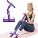 Multifunctional Pedal Resistance Band with Handle,4/6/8 Tubes for All Weights,Upgrade Heavy-Duty TPE Tubes with 300% Stretch for Full Body Workouts.