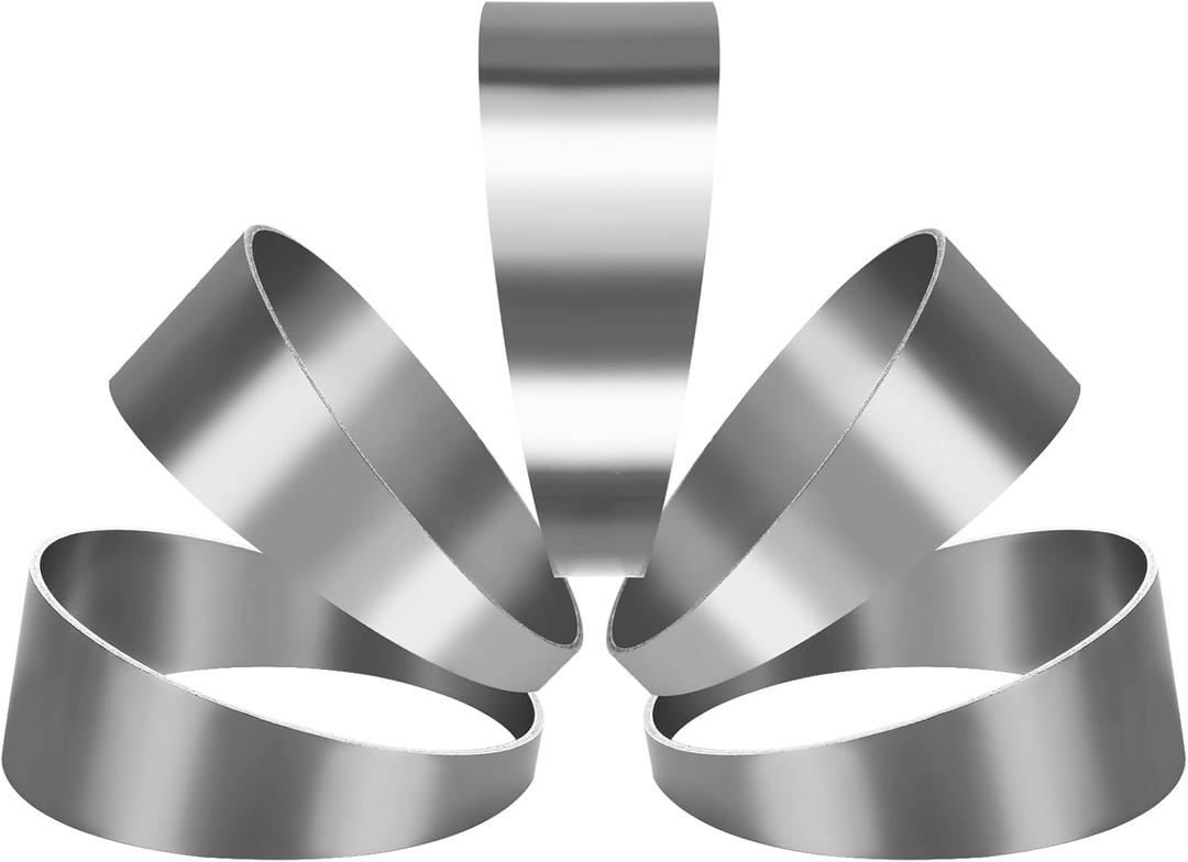 Acrux7 5 Pack 3 Inch Exhaust Cutout 304 Stainless Steel Pie Cuts Laser Cut & Deburred for Custom Exhaust System