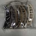 French Flat Hair Clips for Women 6pcs Hair Claw Clips for Thick or Thin Hair Matte Claw Clips for Girls Barrettes Non-Slip Strong Hold Hair Accessories for Women (Brown Grey)