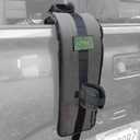 Bomber Strap  Patented Single-Bike Tailgate Pad (Black) | Magnetic Buckles, Unobstructed Backup Camera, Universal Fit for All Trucks, Full Hitch & Tailgate Access, Quick Install