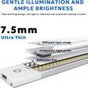 MYPLUS 24" Under Cabinet Lights, 5 Color Temps Under Counter Lights with Dimmable 630Lumens,98 LEDs,12W,Ultra Thin LED Light Bar Plug-in for Kitchen, Cabinet, Counter and Shelf