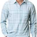 fohemr Mens Button Down Shirts Plaid Long Sleeve Dress Shirt Wrinkle Free Business Casual Gingham Shirt Tops (XXL)