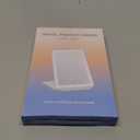 FUNTOUCH Rechargeable Travel Makeup Mirror with 72 Led Lights, Portable Lighted Beauty Mirror, 3 Color Lighting, Dimmable Touch Screen, Tabletop LED Folding Cosmetic Vanity Mirror