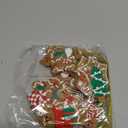 Sumind 24 Pieces Gingerbread Man Christmas Ornaments and Candy Canes Set - Tree Hanging Decorations for Xmas Holiday Party