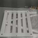 Farmhouse Square End Table, Accent Side Table with Slats Design, Sofa Side Table with Sturdy Frame for Living Room, Dark Grey