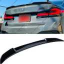 Rear Spoiler Compatible with 2017-2023 BMW G30 5 Series F90 M5, CS Style Duckbill Trunk Exterior High Kick Tail Deck Lid Wing Lip Fits 530e 530i 535i 540i 540d 550i M5 (Glossy Black)
