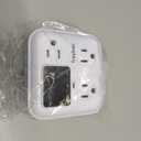 Surge Protector 3-Outlet Power Strip with Voltage Stabilizer, 80V-140V Power Surge Protectors for Refrigerator, TV, Computer | LED Display, Fireproof UL94V-1, Wall Mount,1800J