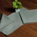 Cotton Premium Dinner Napkins – Mitered Corners, Highly Absorbent and Soft – Perfect for Weddings, Events and Dining – 18x18 Inches, Pack of 8, Grey