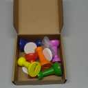 6 Pack Rainbow Wall Hooks Colorful Coat Hanger Cute Wood Adhesive Coat Hook Pushpin Shape Decorative Hooks for Classroom Bedroom Nursery Keys Hats Hanging Rack