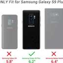 3 x AICase 3 in 1 Armor Galaxy S9+ Heavy Duty Holster Case with Belt Clip, Kickstand & Shock Reduction (Black)