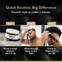 Pomade Strong Hold, High Shine, and Hydrating Formula with Pro-Vitamin B5 Tobacco Vanilla Scent 4 oz
