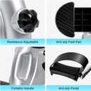 Mini Exercise Bike, himaly Under Desk Bike Pedal Exerciser Portable Foot Cycle Arm & Leg Peddler Machine with LCD Screen Displays