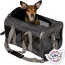 Sherpa Original Deluxe Travel Pet Carrier, Airline Approved - Charcoal Gray, Medium (17.0"L x 11.0"W x 10.5"H)