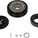 ECCPP A/C Compressor Clutch 1990-1996 Fit for Ford for F-150 for F-250 for F-350 for F53 4.9L 7.5L AC Compressor Clutch Assembly Kit Pulley Coil Set