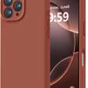 LOVE 3000 Designed for iPhone 16 Pro Max Case, Premium Silicone with [Soft Anti-Scratch Microfiber Lining] Shockproof Protective Phone Case for Men Women Girls 6.9", Caramel