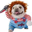 Pet Deadly Doll Dog Costume, Cosplay Halloween Christmas Funny Clothes Party Costume for Small Medium and Large Dogs (Small)