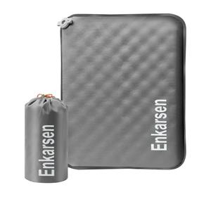 nflatable Travel Seat Cushion – Self-Inflating Memory Foam Pad for Airplane, Stadium Bleachers, Camping, Hiking & Backpacking – Ultralight Compact & Portable Sitting Cushion (Grey)