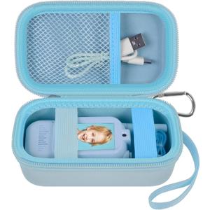 Case Compatible with YUSSBCU/for Fabeto/for FHskFH/for BlueFire Video Walkie Talkies for Kids, Travel Carrying Walkies Talkies Toys Storage Bag with Mesh Pocket for USB Cables (Box Only) -Blue