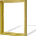 CANFRAVAS Canvas Frame 24x48, DIY Metal Canvas Floater Frame, 1.5" Deep Canvas Floating Frame,Frames for Canvas Art, Floater Frame for Canvas Painting, Floating Frame for Canvas (Light Gold,24"x48")