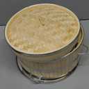 11.8-Inch Vertical Bamboo Steamer Basket, 2-Tier with Stainless Steel Rings 