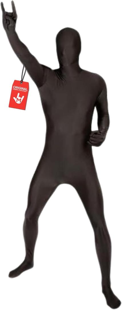 Morphsuits Full Body Costume Halloween Bodysuit, Spandex Bodysuit Costumes Adult, Morph Suits Adults, Mens Halloween Costumes (Black), Size: X-Large