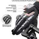 RIGWARL Waterproof Winter Gloves for Cold Weather, Touchsreen Anti-Slip Gloves Liner for Men Women Cycling Drving Runing Hiking Walking