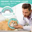 Cat Cone Collar Soft Elizabethan Collar for Surgery Recovery - Adjustable for Small and Large Cats Kittens to Stop Licking Size 5