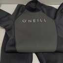 O'Neill Men's Reactor II 3/2mm Back Zip Full Wetsuit (Medium, Black/Black)