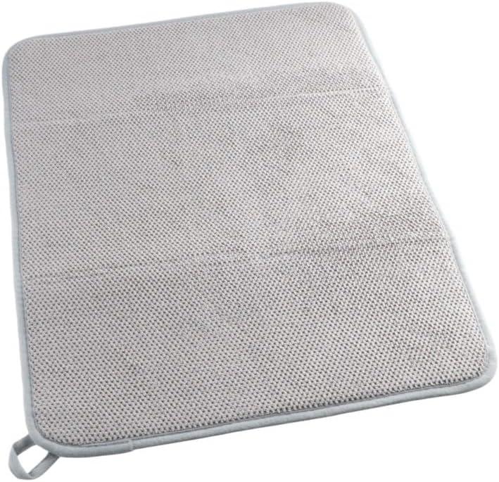 Dish Drying Mat for Kitchen,15x20 Inch Solid Color Table Mats Absorbent Fiber Dish Dryer Coasters Pads Cabinet Placemat Home Kitchen Supplies
