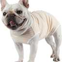Dog Diapers Period Suit for Female Dog Sanitary Panties in Heat Male Doggy Diapers Cover Dog Onesie to Keep Diaper On Fit for Small Medium Dogs Yellow Stripe/Medium (M(Back girth:11.0",Chest girth:16.5"))
