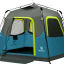 CAMEL CROWN Instant Tents for Camping 2-4 Person Tent Waterproof Easy Setup Sets Up in 60 Seconds Backpacking Tents with Carry Bag for Outdoor Hiking Ink Blue