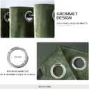 MIULEE Velvet Curtains Olive Green Elegant Grommet Curtains Thermal Insulated Soundproof Room Darkening Drapes for Classical Living Room Bedroom Decor 52 x 72 Inch Set of 2