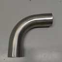 X AUTOHAUX 1 Pcs OD 1.5 Inch 90 Degree Mandrel Bend Elbow SS304 Stainless Steel Bend Tube Exhaust Elbow Pipe for Car Modified Exhaust System Piping Silver Tone