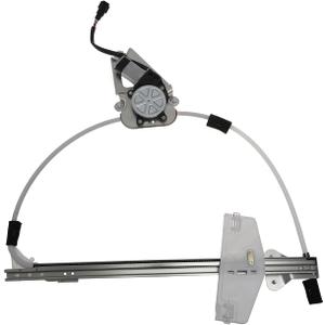 TUCAREST 741-527 Front Right Power Window Lift Regulator with Motor Assembly (Passenger Side) Fit for 2002-2006 Je-ep Liberty KJ (to 2-25-2006;Ball Stud Style) [# 55360030AB 55360030AG]