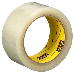 3M Scotch High Tack Box Sealing Tape 375+, Clear, 72 mm x 50 m, 24/Case
Film Backing with Synthetic Rubber Adhesive