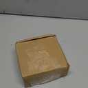 JUXYES Set of 3 Unique Travertine Coasters with Soft Mat, Natural Stone Coasters Round Marble Coaster for Drinks Coffee Tea, Personalized Vintage Coaster for Restaurant Bar Coffee Table, 4 Inches