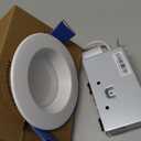 HALO RL 4-Inch Indoor/Outdoor Canless LED Recessed Lighting Downlight with Selectable Color Temperatures - RL4069FSD2W1EWHDM (600/900 Lumens)