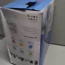 CZPET Automatic 4L/1Gal/135Oz Cat Water Dispenser with Stainless Steel Bowl, Gravity Waterer for Small Medium Dog Puppy Kitten (White)