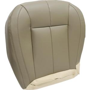 NLQR Front Driver Bottom Replacement Seat Cover Tan ELT5 or XLT5 Microfiber Leather Compatible with Jeep Grand Cherokee 1999 2000 2001 2002 2003 2004