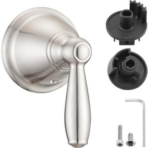 Replacement Shower Fuacet Handle Kit Compatible with Moen Posi-Temp& Chateau Faucets, Brushed Nickel