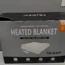 Heated Blanket Electric Blanket King - Fast Heating Blanket Throw Dual Control Double Sided Sherpa with 10 Heating Levels & 2-10 Hours Auto Off, Mashine Washable, 90 x 100 Inches, Green