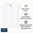 French Toast Girls' Short Sleeve Crewneck T-Shirt Tee (7-8)