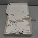 5 Pack Christmas Paper Snowflake Lanterns, Christmas Paper Star Lantern with LED Light White Hanging Lamp Ornaments for Xmas Tree New Year Winter Frozen Weddings Birthday Holiday Party Decorations