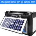 Emergency Weather Radio Solar Hand Crank AM/FM/SW/NOAA Weather Alert Portable Radio with Cellphone Charger, Headphone Jack, Flashlight, Reading Lamp and SOS Alarm for Outdoor (Yellow)