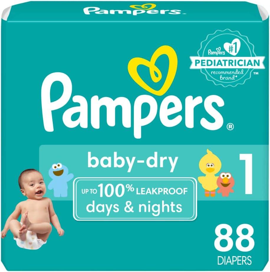 Pampers Diapers Size 1 Count 88