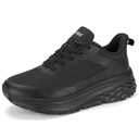 AVW Non Slip Work Shoes Women，Comfortable Food Service Chef Kitchen Shoes with Breathable Mesh，Slip On Design Water Resistant Upper Walking Sneakers，Black Size 8