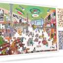 2-in-1 Rotating Puzzle Board and Puzzle Glue with Built-in Brush